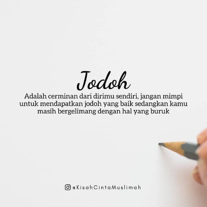 jodoh diri cerminan ialah karna