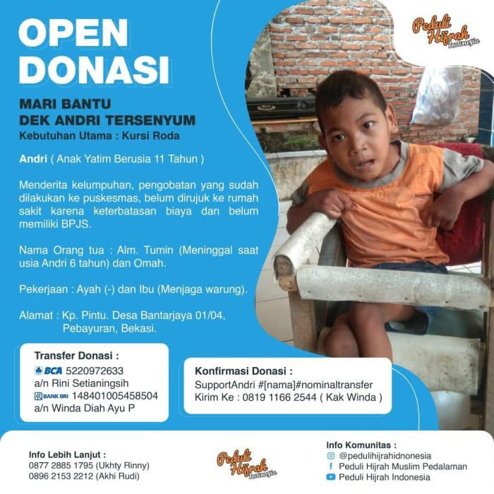 kata kata untuk open donasi