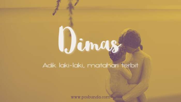 arti nama dimas dalam islam terbaru