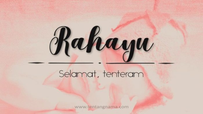 rahayu nama arti tentangnama maksud