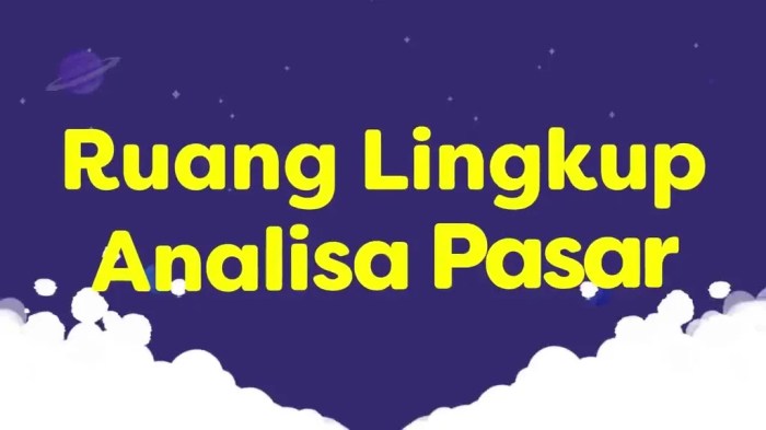 sebutkan ruang lingkup analisis pasar terbaru