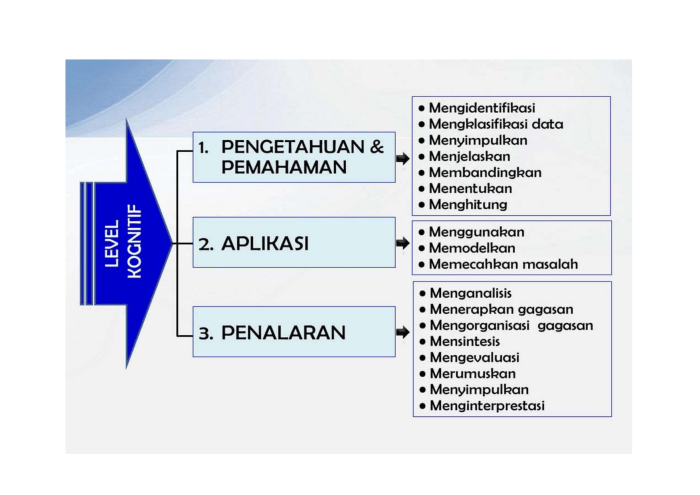 level kognitif soal pilihan ganda