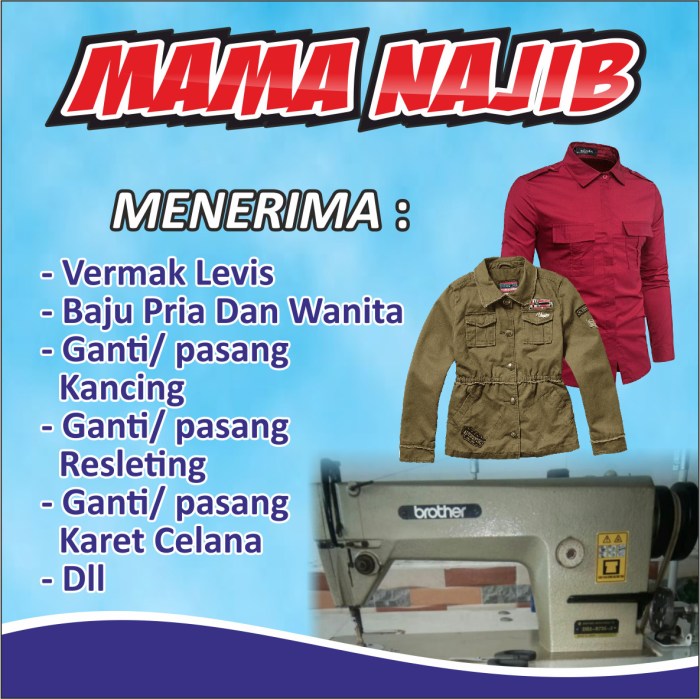 contoh iklan jasa menjahit terbaru