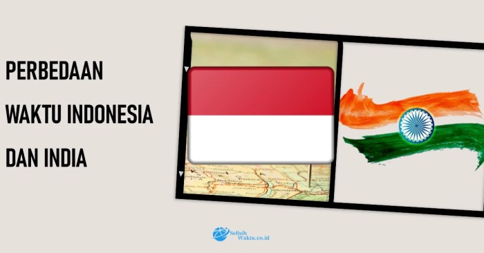 selisih waktu indonesia india