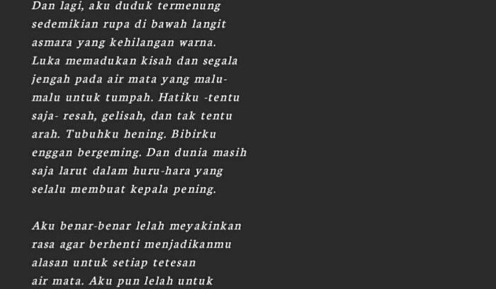 puisi pendek ibu kumpulan romantis tercinta buat