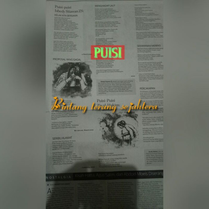 kliping puisi dari koran terbaru