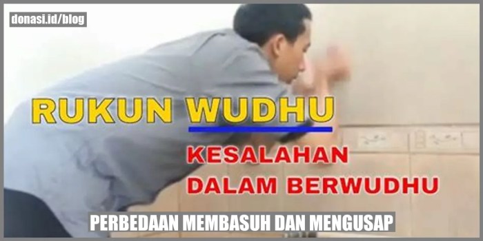 perbedaan membasuh dan mengusap terbaru