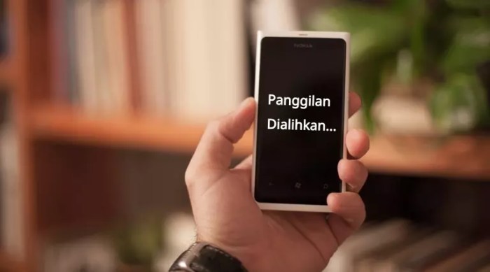 arti panggilan mu sedang dialihkan