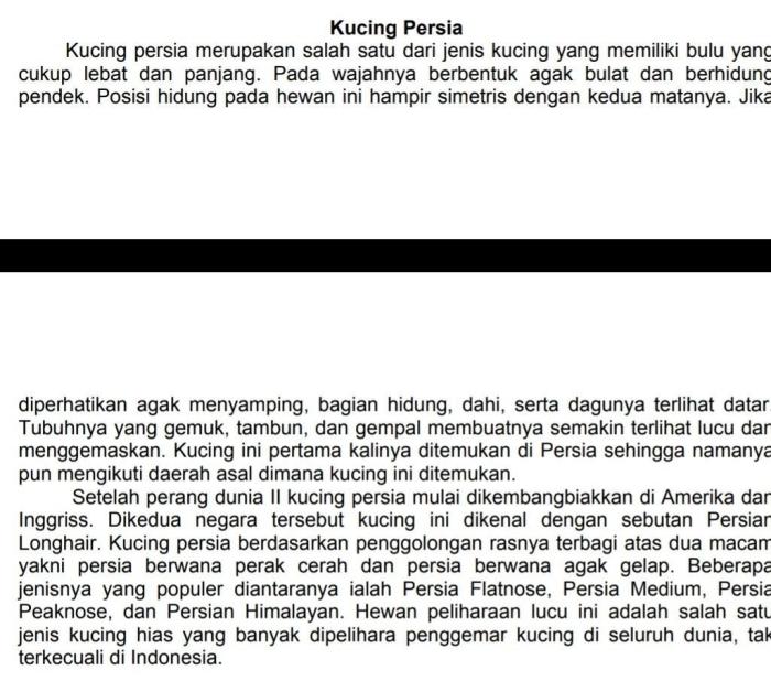 Apa tujuan penulis menampilkan teks tersebut