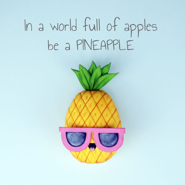 the apple is than the pineapple