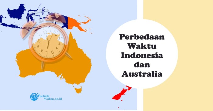 selisih waktu australia dan indonesia terbaru