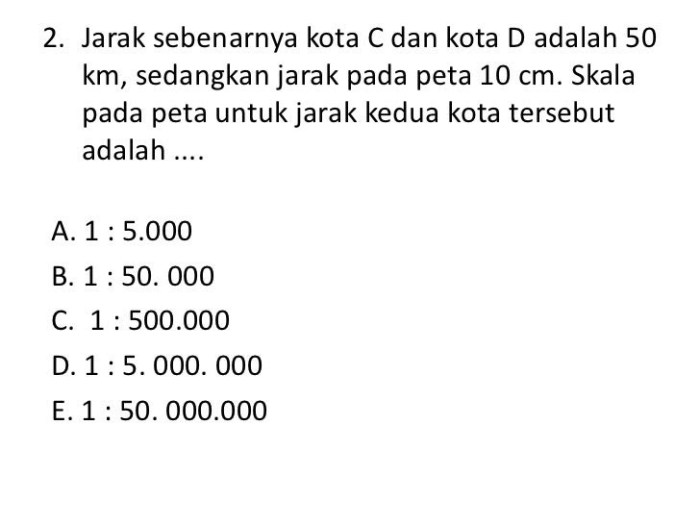 skala perbandingan matematika smp latihan pada