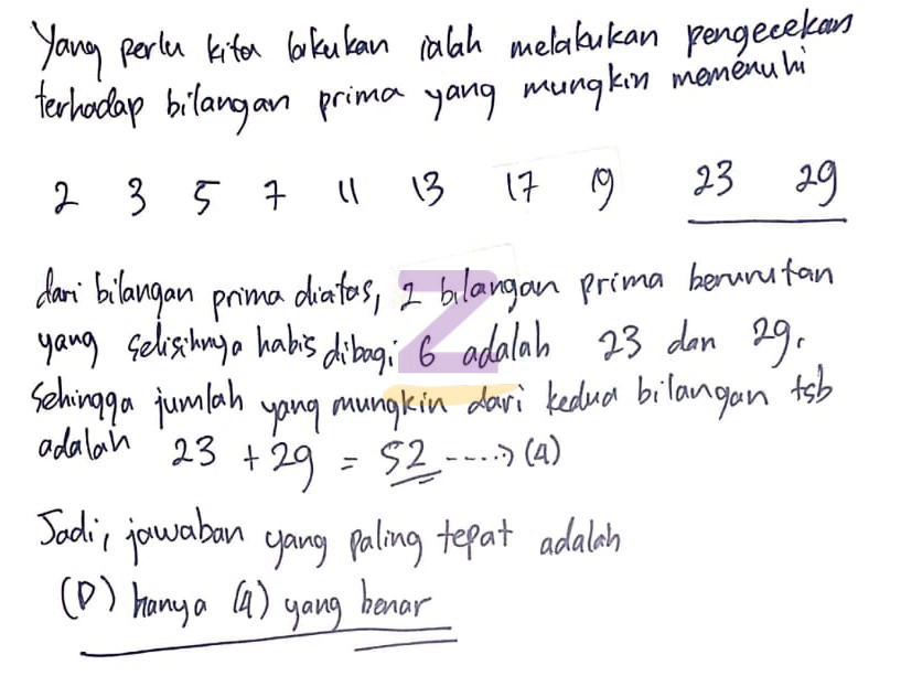 Bilangan bulat antara negatif 5 dan 3 adalah