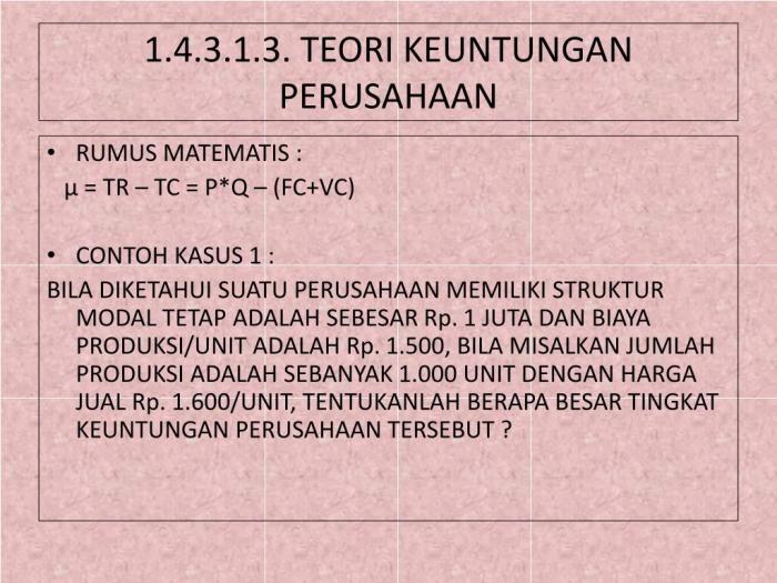 produksi panjang jangka teori