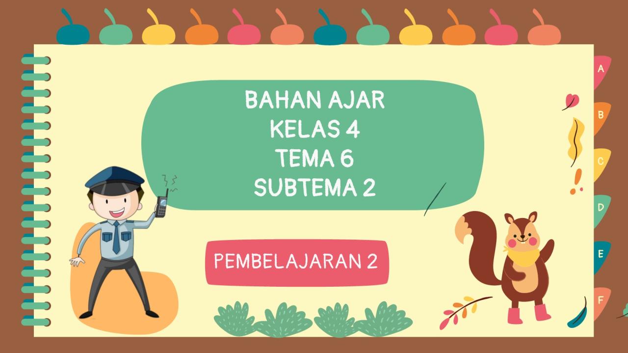 rangkuman tema 8 kelas 4