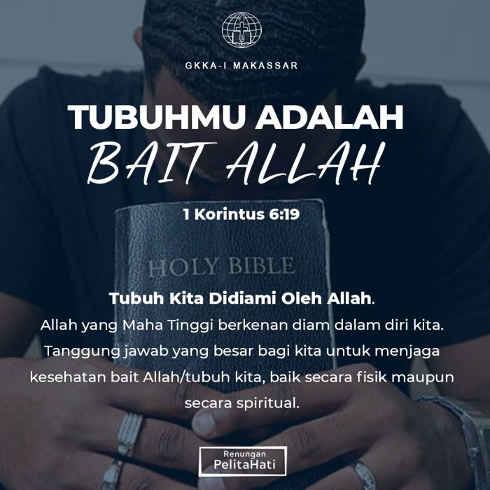 tubuhmu adalah bait allah