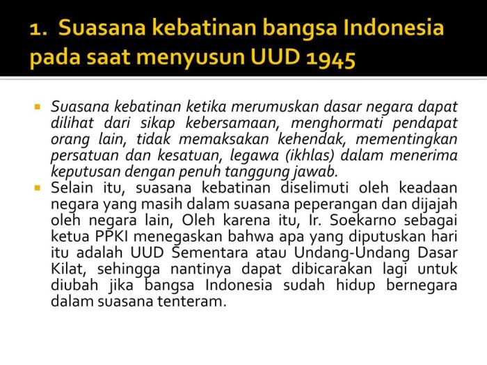 Suasana kebatinan uud 1945 tersurat dalam