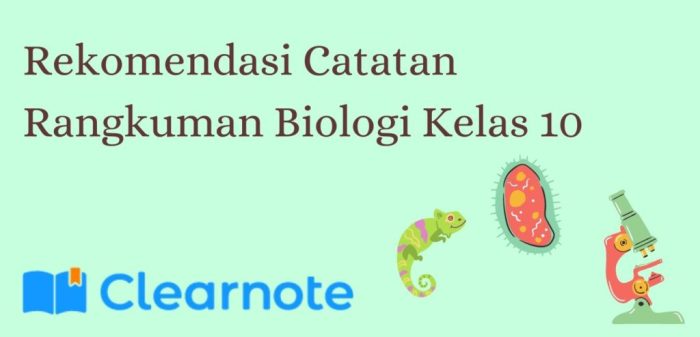 rangkuman biologi kelas 10