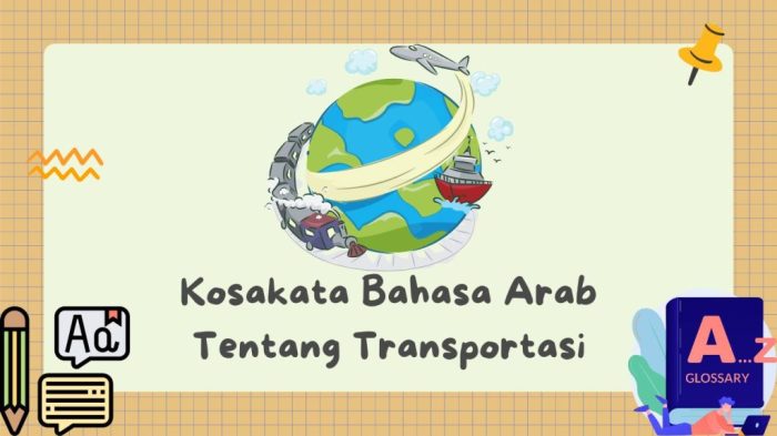 kosakata bahasa arab transportasi terbaru