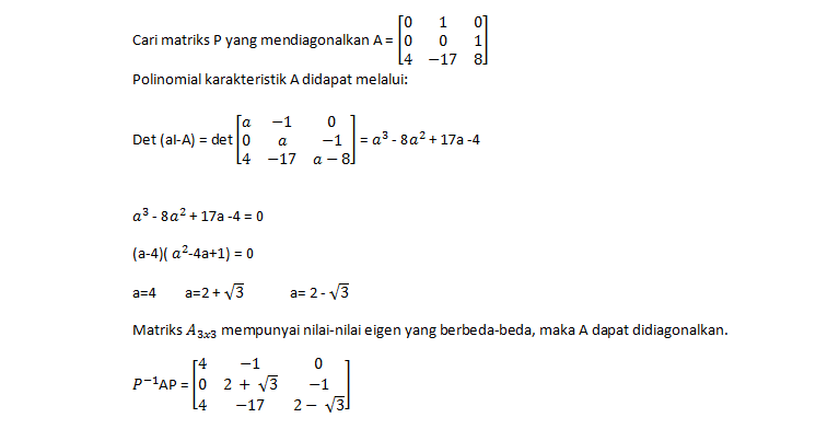 cara mencari vektor eigen terbaru