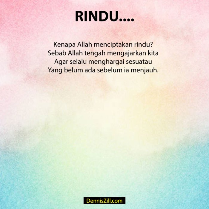 apa perbedaan rindu dan kangen