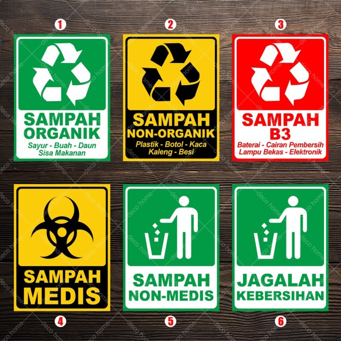 sampah organik non organik terbaru