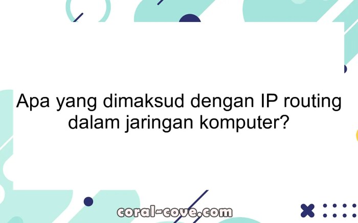 apa yang dimaksud routing terbaru