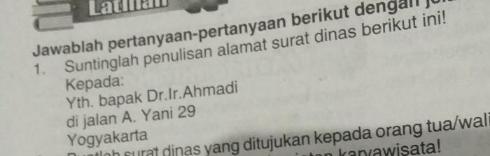 penulisan surat kepada yth terbaru