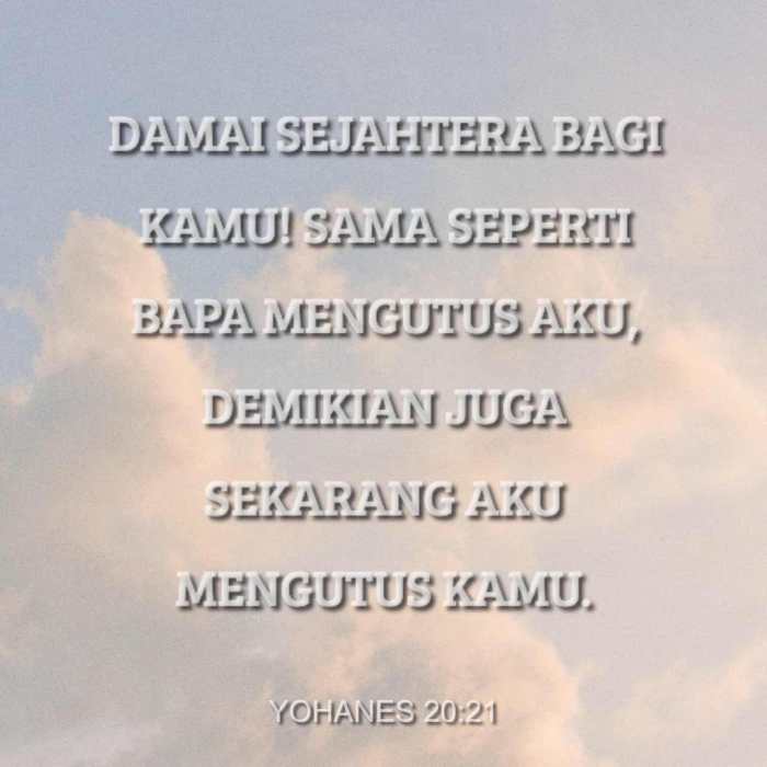 yohanes 20 ayat 19 sampai 23