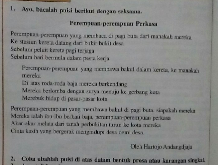 contoh puisi menjadi prosa terbaru