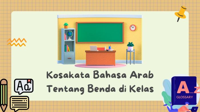 bahasa arab di depan kelas