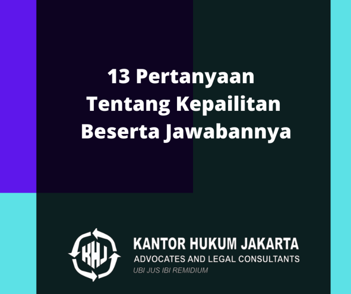 pertanyaan tentang hukum kepailitan terbaru