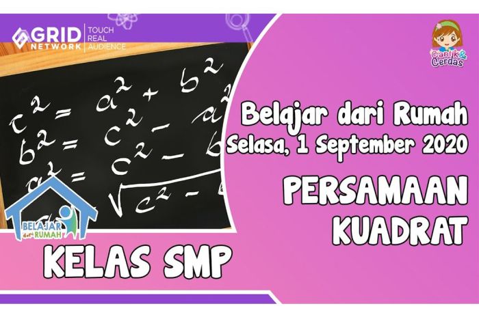 soal tentang persamaan kuadrat terbaru