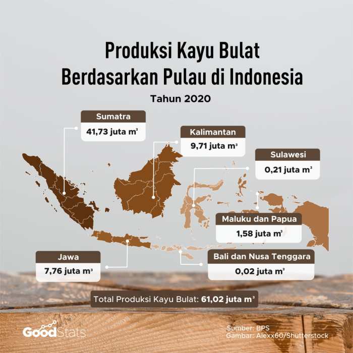 daerah penghasil kayu di indonesia terbaru