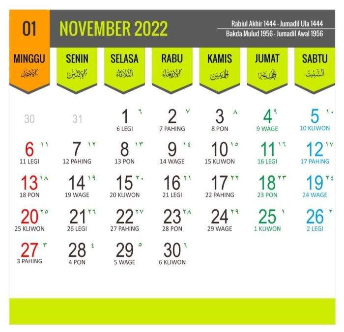 kalender jawa november 2005 terbaru