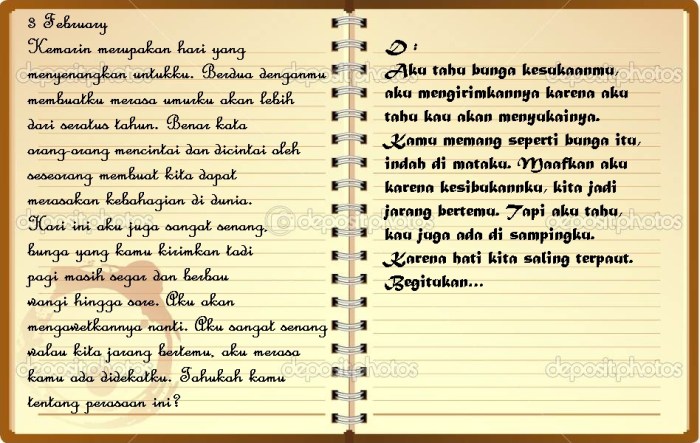 contoh diary pendek sehari hari