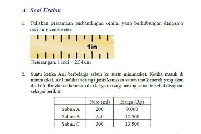 uji kompetensi 1 matematika kelas 9 terbaru