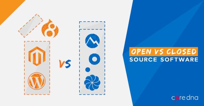 open source vs closed source