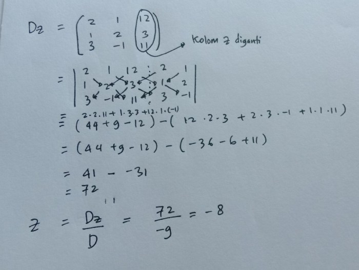 menentukan variabel x dan y terbaru