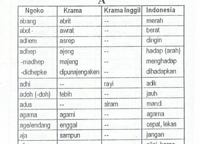 bahasa krama nyapu latar terbaru