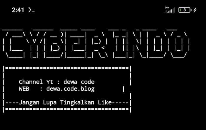 cara membuat script termux terbaru