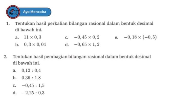 contoh soal rasional dan jawabannya