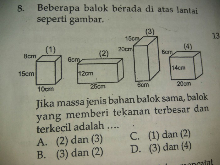 soal essay tekanan kelas 8