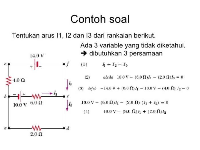 contoh soal hukum 2 kirchoff