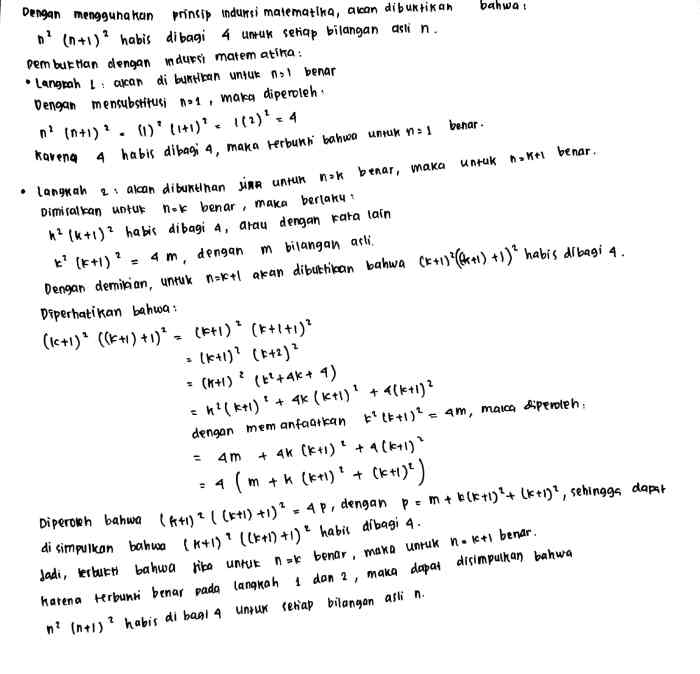 matematika induksi soal habis dibagi bangsoal