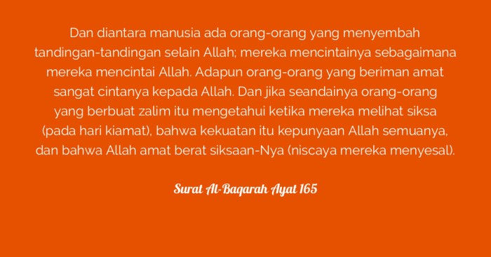 al baqarah 165 dan artinya terbaru