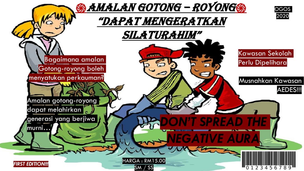 kata kata poster gotong royong terbaru