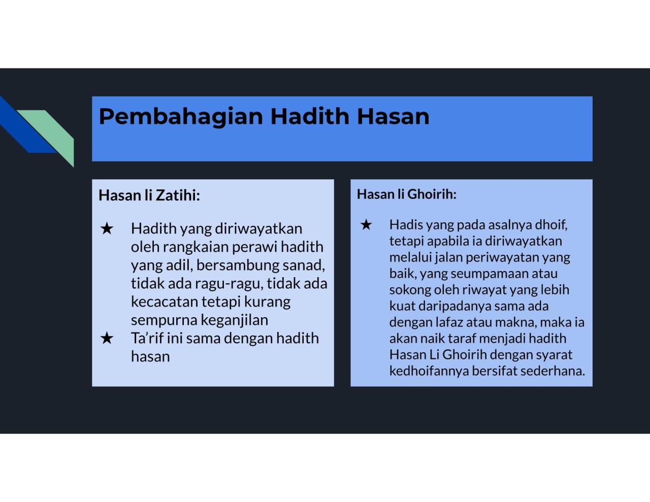 contoh hadits hasan yang pendek terbaru