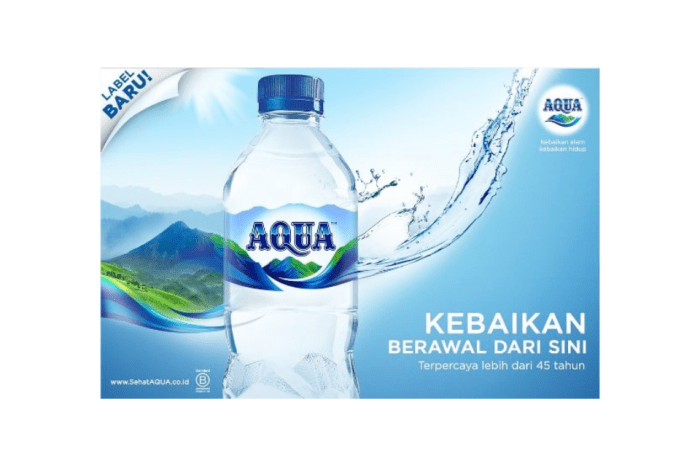 contoh gambar iklan aqua terbaru