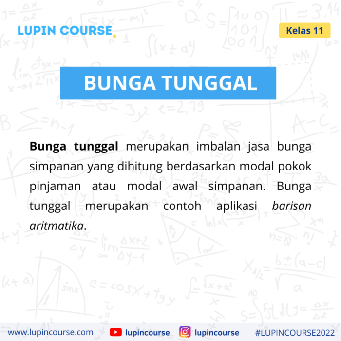 Pengertian bunga tunggal dan bunga majemuk